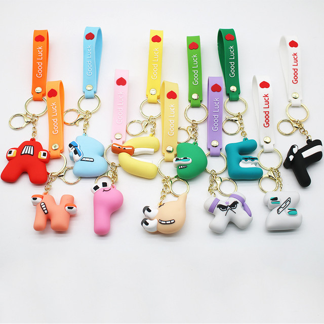 26pcs/set Alphabet Lore Keychain Figure Toys PVC Model Dolls For Kids Fans  Children Gift